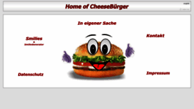 What Cheesebuerger.de website looked like in 2023 (This year)