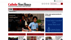 What Catholicnewsherald.com website looked like in 2023 (This year)