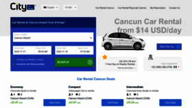 What Carrentalcancun.net website looked like in 2023 (This year)