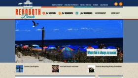 What Cityofrehoboth.com website looked like in 2023 (This year)
