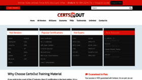 What Certsout.com website looked like in 2023 (This year)