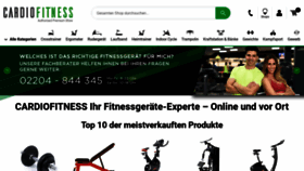 What Cardiofitness.de website looked like in 2023 (This year)