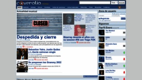 What Coveralia.com website looked like in 2023 (This year)