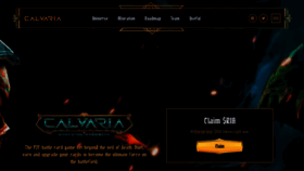 What Calvaria.io website looked like in 2023 (This year)