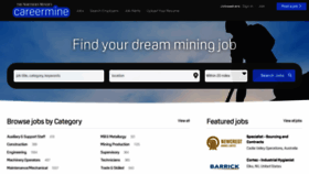 What Careermine.com website looked like in 2023 (This year)