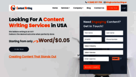 What Contentwriting.us website looked like in 2023 (This year)