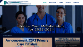 What Csrt.com website looked like in 2023 (This year)