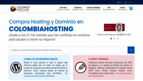 What Colombiahosting.com.co website looked like in 2023 (This year)
