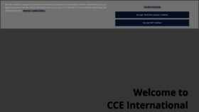 What Cce-international.com website looked like in 2023 (This year)