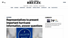 What Capecoralbreeze.com website looked like in 2023 (This year)