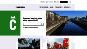 What Charleroi.be website looked like in 2023 (This year)