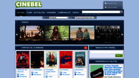 What Cinebel.be website looked like in 2023 (This year)
