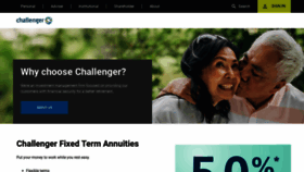What Challenger.com.au website looked like in 2023 (This year)