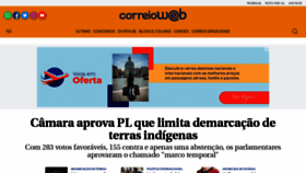 What Correioweb.com.br website looked like in 2023 (This year)
