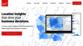 What Clevermaps.io website looked like in 2023 (This year)