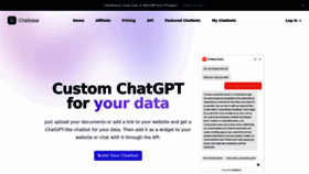 What Chatbase.co website looked like in 2023 (This year)