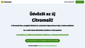 What Citromail.hu website looked like in 2023 (2 years ago)