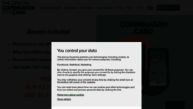 What Copenhagencard.com website looked like in 2023 (This year)