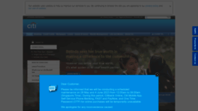 What Citibank.com.sg website looked like in 2023 (This year)
