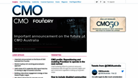What Cmo.com.au website looked like in 2023 (This year)