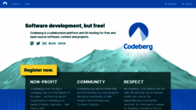What Codeberg.org website looked like in 2023 (3 years ago)