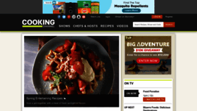What Cookingchanneltv.com website looked like in 2023 (This year)