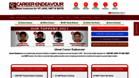 What Careerendeavour.com website looked like in 2023 (This year)