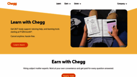 What Cheggindia.com website looked like in 2023 (This year)