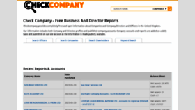 What Checkcompany.co.uk website looked like in 2023 (This year)