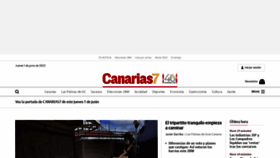 What Canarias7.es website looked like in 2023 (This year)
