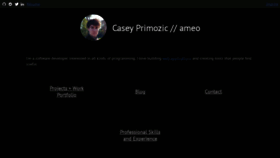 What Cprimozic.net website looked like in 2023 (This year)