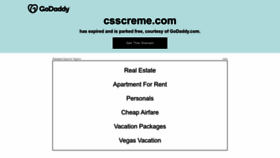 What Csscreme.com website looked like in 2023 (2 years ago)