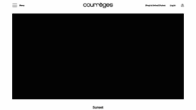 What Courreges.com website looked like in 2023 (This year)