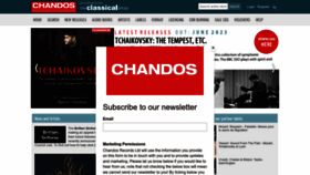 What Chandos.net website looked like in 2023 (This year)