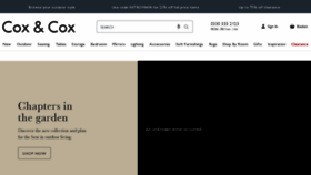 What Coxandcox.co.uk website looked like in 2023 (This year)