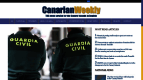 What Canarianweekly.com website looked like in 2023 (This year)
