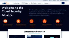 What Cloudsecurityalliance.org website looked like in 2023 (This year)