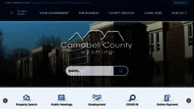 What Campbellcountywy.gov website looked like in 2023 (This year)