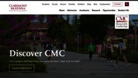 What Cmc.edu website looked like in 2023 (This year)
