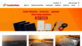 What Csisolar.com website looked like in 2023 (This year)