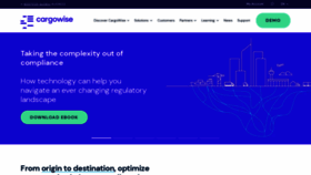 What Cargowise.com website looked like in 2023 (This year)