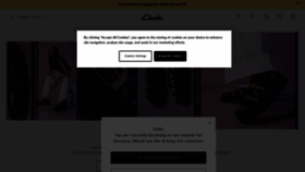 What Clarks.eu website looked like in 2023 (This year)
