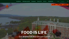 What Culinary.edu website looked like in 2023 (This year)