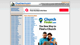 What Churches-in.com website looked like in 2023 (This year)