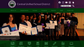 What Centralunified.org website looked like in 2023 (This year)