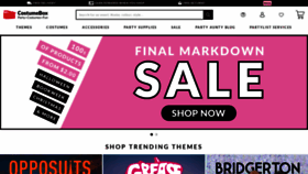 What Costumebox.com.au website looked like in 2023 (This year)