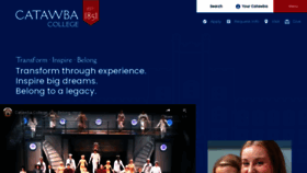 What Catawba.edu website looked like in 2023 (This year)