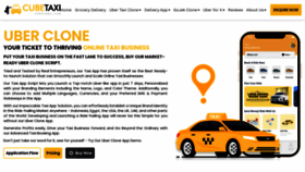 What Cubetaxi.com website looked like in 2023 (This year)