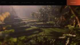 What Crosshotelsandresorts.com website looked like in 2023 (This year)