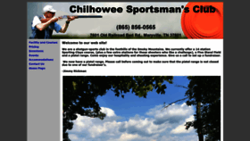 What Chilhoweesportsmansclub.com website looked like in 2023 (This year)